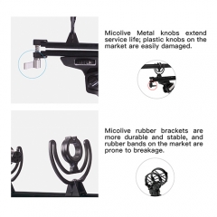 MICOLIVE BLIMP System Microphone wind protect Cage+ Windshield+Shock Mount Suspension System for RODE Shotgun Microphones