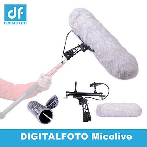 MICOLIVE BLIMP System Microphone wind protect Cage+ Windshield+Shock Mount Suspension System for RODE Shotgun Microphones