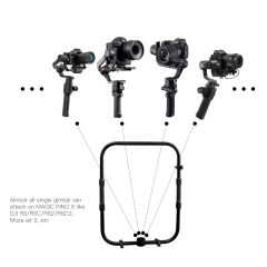 Handheld Ring Grip with ARRI Gear Adapter for RONIN S/RONIN SC/RS2 RS3 PRO/RSC2 Moza Air 2