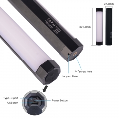 IP65 Rain-proof 200mm RGB Tube light with Builtin Battery&Magnet