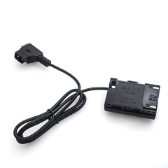 Canon LP-E6 full decoding Dummy battery +D-TAP B type port (straight cable)