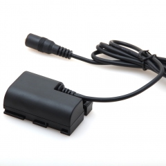 Canon LP-E6 full decoding Dummy battery (straight cable)