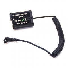 Nikon EN-EL15 full decoding Dummy battery (Coiled cable)