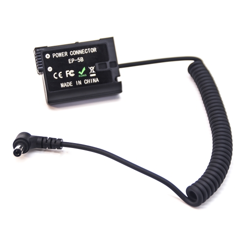 Nikon EN-EL15 full decoding Dummy battery (Coiled cable)