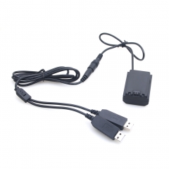 Sony NP-FZ100 full decoding Dummy battery + 5V 2A dual USB cable