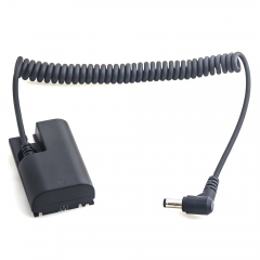 Canon LP-E6 full decoding Dummy battery (Coiled cable)