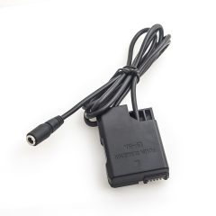 Nikon EN-EL14 full decoding Dummy battery (straight cable)