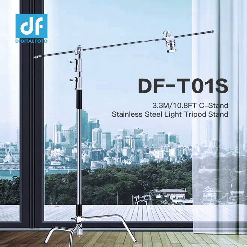 3.3M/10.8FT C-Stand Stainless Steel Light Tripod Stand