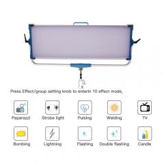 DIGITALFOTO HELIOS-B500 Studio Video Dimming Bi-Color 500W LED Panel SoftLight with DMX