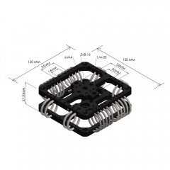 Shock Vibration Isolator Damp Head For DJI RONIN S RS RS2 Car film shooting Jib crane for gimbal Tilta Hydra Alien