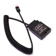 NI KON EN-EL14 Dummy Battery+Type-C Coiled Power Cable