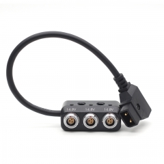 D-Tap to RS3 Pins*3 Splitter with 1/4 Screws 30cm Cable