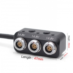 D-Tap to RS3 Pins*3 Splitter with 1/4 Screws 30cm Cable