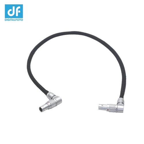 49cm Red-Komodo Rotatable Flexible Power-Cable 2-Pin Female to Adjustable Right-Angle 2-Pin Male Cord