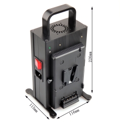 Dual V Mount Battery Fast Charger