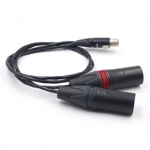 0.5m Zaxcom qrx200 TA5F-Dual XLR Male to Female Audio Cable