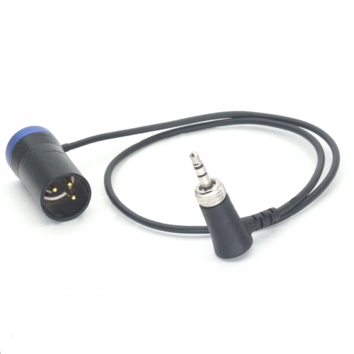 0.5m 3.5 TRS Right Angle With Lock to Short Flat XLR 3-pin Male Audio Cable