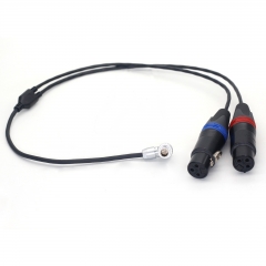 0.5m ARRI alexa mini LF Audio Cable 6-Pin to Binaural Dual XLR 3 pin female