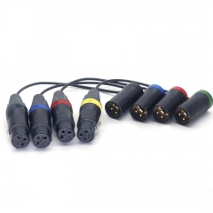 0.4m Audio Recording Cable Straight XLR Female to Short XLR Male