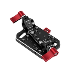 Mini V Mount Battery Plate with 15mm LWS Rod Clamp