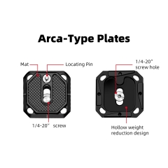 Universal Quick Release Baseplate with 38mm Arca-Type Standard