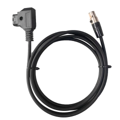 Straight 1.5m D-Tap to Mini XLR 4 Pin Power Cable for TVLOGIC Monitor