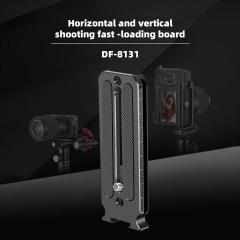 DF-8131 Arca Standard Vertical Baseplate with Cold Shoe Mount
