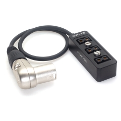 0.5m XLR 4 Pins to 1 to 3 D-Tap Spilitter Hub Power Cable for Blackmagic URSA Mini Pro