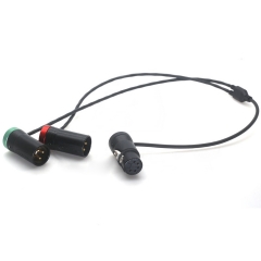 0.5m XLR 5 Pins Female to Dual XLR 3 Pins Male Audio Cable