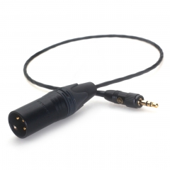 0.5m Locking 3.5mm to XLR-M 3-pin Male Audio Cable Sony D11 Senn heiser Ear-back Audio Cable