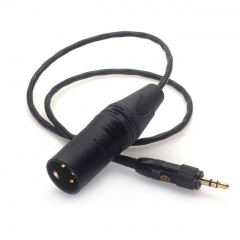0.5m Locking 3.5mm to XLR-M 3-pin Male Audio Cable Sony D11 Senn heiser Ear-back Audio Cable