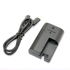 USB-C to USB-C Digital Camera Intelligent Analog Dummy Battery for Canon LP-E6 Battery Camera Support Fast Charging Head