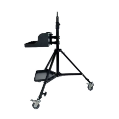 Focus Puller Tripod Stand with VESA Monitor Mount& Casters and Working Plateform Cart