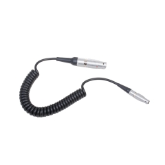 Coiled 0.4-1.5m Lemo 2 Pin to 8 Pin Female Power Cable for ARRI Camera