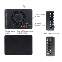 Camera External Cooler System with Fan for Video Shooting Live Streaming