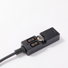 0.5-2m Coiled D-tap Splitter to 2*D-tap Output PD Type C Output with 1/4