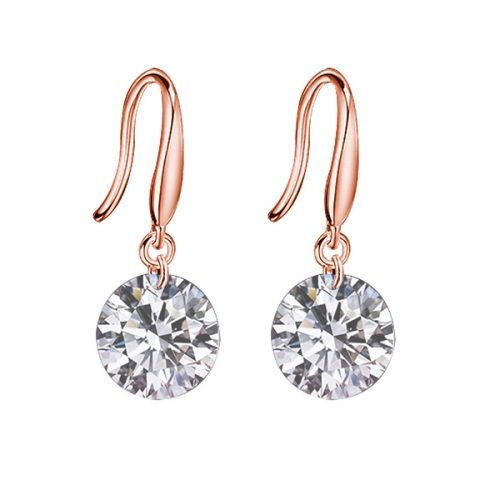 Beautiful 925 Sterling Silver Artificial Diamond Dangle Earrings Australia