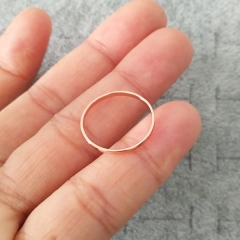 Simple Design Sterling Silver High Polish Thin Knuckle Dainty Band Ring