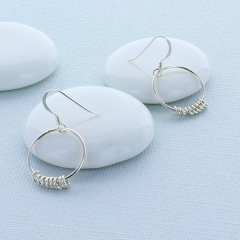 Australia Modern Design Multi Dangle Rings Hoop Earrings in 925 Silver
