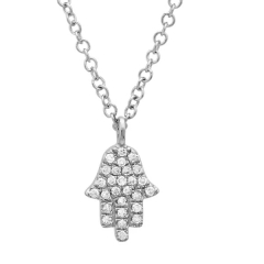 Hot Sale Small Hamsa Necklace in 925 Sterling Silver