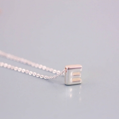 Jewelry in 925 Silver Mini Letters of an Alphabet Initial Necklace in Guanghzou