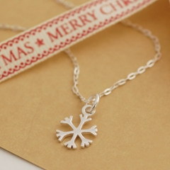 Sterling Silver Snowflake Necklace and Earrings with Best Price