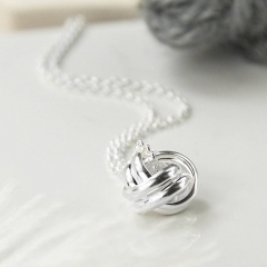 Friendship Jewelry Sterling Silver Forever Knot Necklace