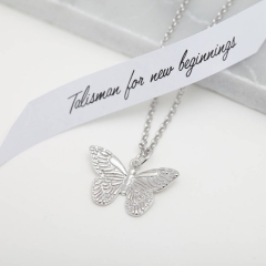 925 Sterling Silver Butterfly Necklace for New Beginnings