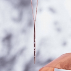 Star Constellation Spike Necklace in 925 Sterling Silver