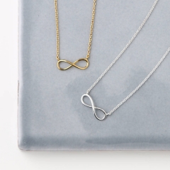 China Wholesale Jewelry Sterling Silver Infinity Necklace
