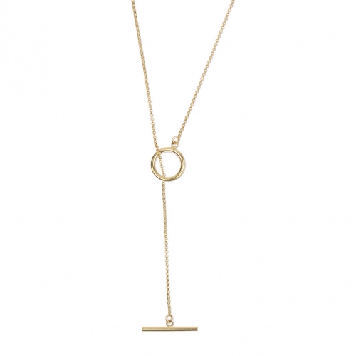 Sterling Silver Lariat Isla Gold Toggle Necklace Women Jewelry