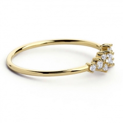 Saudi Gold Jewelry Thin Rings Silver China Wholesale Zircone Ring