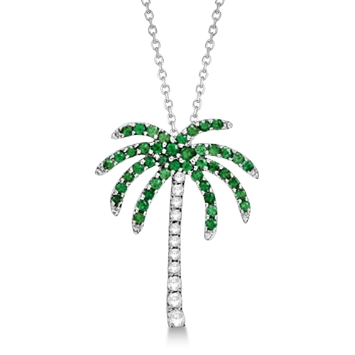 925 Sterling Silver Palm Tree Jewelry Fashion Necklace Gift for Girlfriend