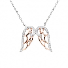 Popular Designs Silver Chain Jewelry Rose Gold Angel Pendant Necklace for Women